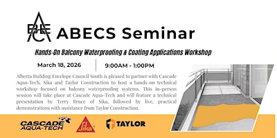 Image principale de ABECS Hands-On Balcony Waterproofing & Coating Applications Workshop