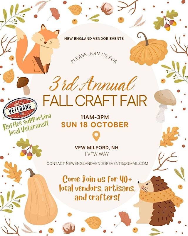 Hauptbild für Milford 3rd Annual Fall Craft Fair