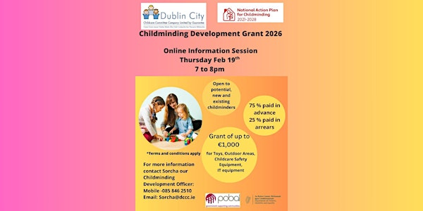 Childminding Development Grant Information Session