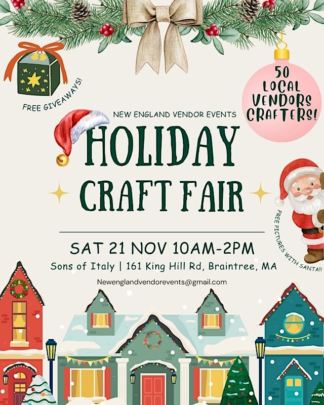 Imagen principal de Braintree Holiday Craft and Vendor Fair