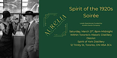 Image principale de Spirit of the 1920s Soirée