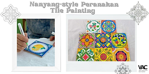 Image principale de Nanyang-style Peranakan Tile Painting - Art Workshop Experience 南洋风格娘惹瓷砖彩绘