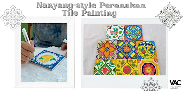 Image principale de Nanyang-style Peranakan Tile Painting - Art Workshop Experience 南洋风格娘惹瓷砖彩绘