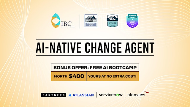 Imagem principal do evento AI-Native Change Agent