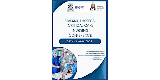 Image principale de Critical Care Nursing Conference Beaumont Hospital