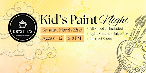Image principale de Kid's Paint Night