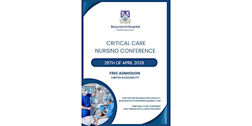 Image principale de Critical Care Nursing Conference Beaumont Hospital