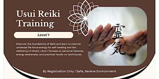 Immagine principale di Usui Reiki Certification (Level 1)