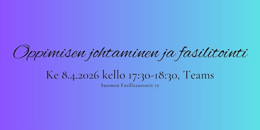 Oppimisen johtaminen ja fasilitointi primary image