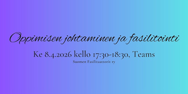 Image principale de Oppimisen johtaminen ja fasilitointi