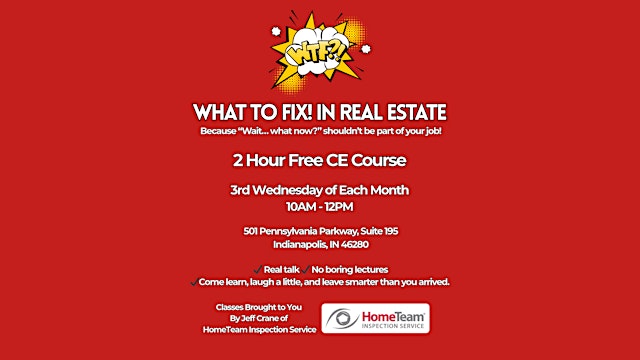 Imagem principal de WTF: What to Fix! In Real Estate