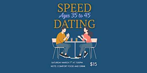 Image principale de Speed Dating at Note (Ages 35 to 45)