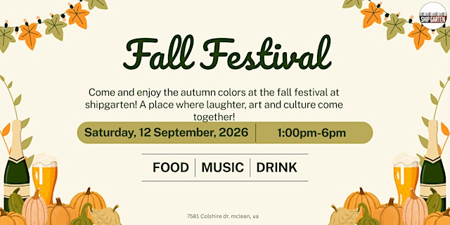 Image principale de Fall Festival at Shipgarten