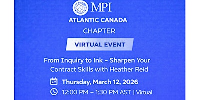 Image principale de From Inquiry to Ink – Sharpen Your Contract Skills with Heather Reid