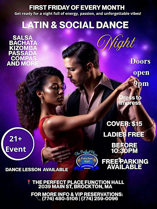 Image principale de Latin Night at The Perfect Place Function Hall