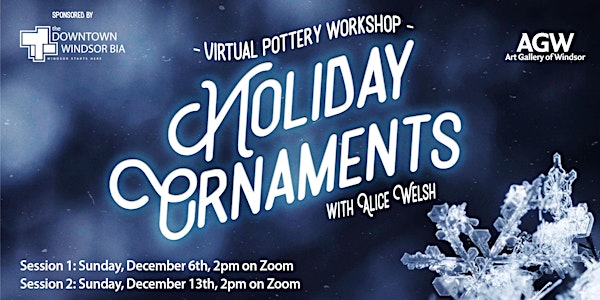Virtual Pottery Workshop: Holiday Ornaments