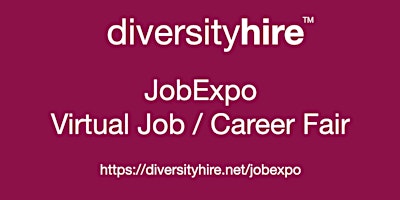 Primaire afbeelding van #Diversity #Virtual #JobExpo / Career Fair #DiversityHire #Atlanta