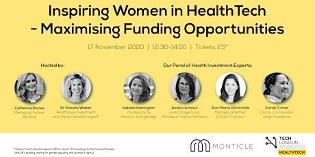 Inspiring Women in HealthTech - Maximising Funding Opportunities primary image