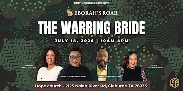 Deborah's Roar 2026 - The Warring Bride primary image