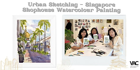 Primaire afbeelding van Urban Sketching - Singapore Shophouse w. Watercolour Painting 城市速写(Wed.周三)