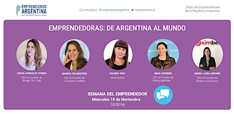 Imagen principal de EMPRENDEDORAS: DE ARGENTINA AL MUNDO