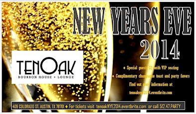 New Year's Eve 2014 at tenOak primary image