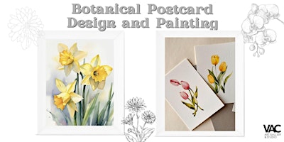 Botanical Postcard Design & Painting w. Watercolour Illustration primary image