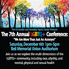 LGBTQ+ Conference: "We Are More Than Just an Acronym" primary image