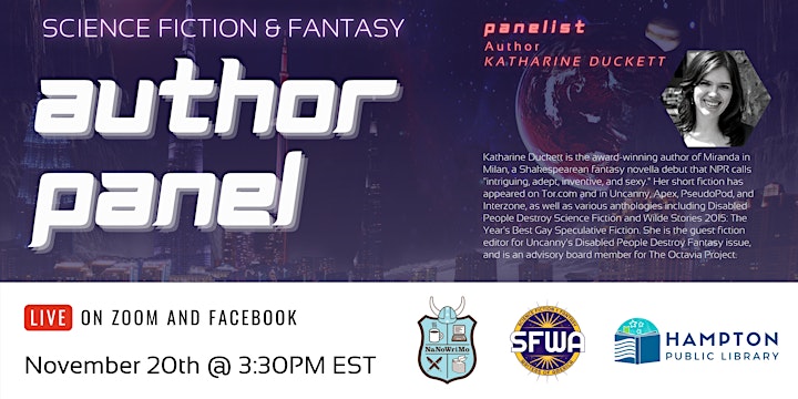 Science Fiction & Fantasy Writers LIVE Author Panel image