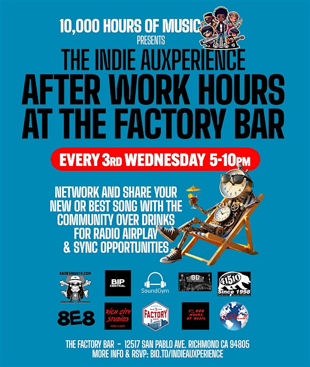 Image principale de The Indie Auxperience: After Work Hours at The Factory Bar