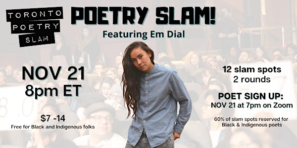 Toronto Poetry Slam Online (16th anniversary) ft. Em Dial!