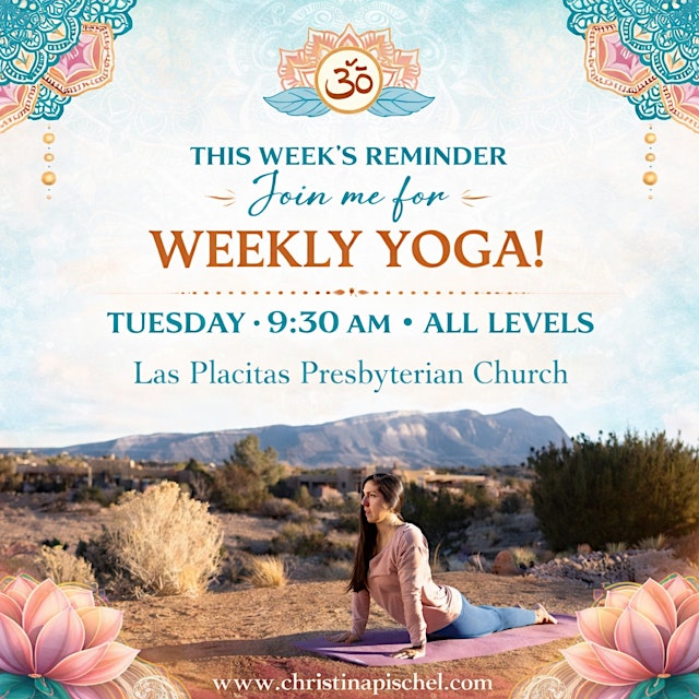 Image principale de Weekly Yoga with Christina in Placitas– Tuesdays at 9:30 AM