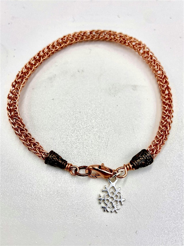Image principale de Copper Viking Knit Bracelet with Liz Bucheit