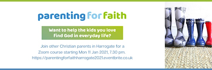 Harrogate Parenting for Faith Course (7 weeks) - FREE image