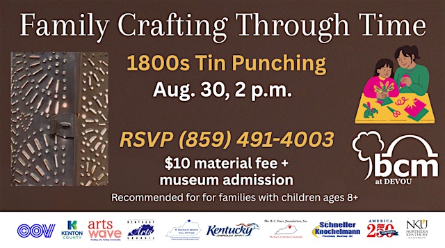 Image principale de Family Crafting Through Time: 1800s Tin Punching