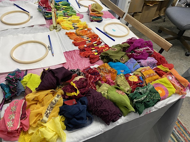 Imagem principal do evento Embroidery Collage: Repurposed and Recycled Textiles