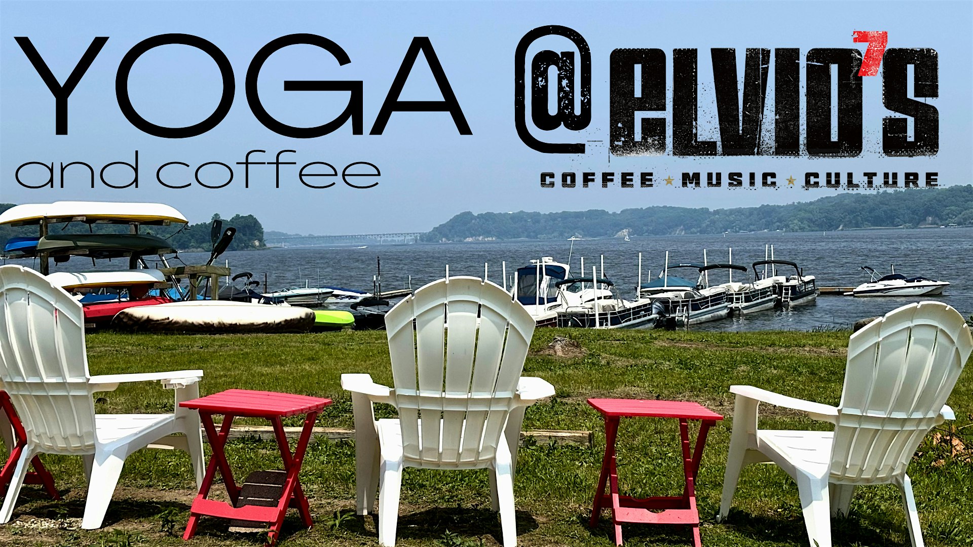 August Yoga and Coffee on the lawn at Elvio's