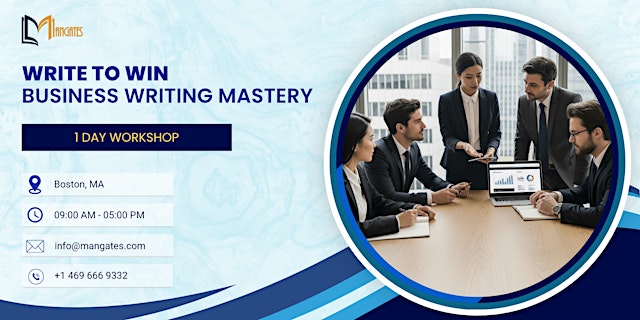 Imagen principal de Write to Win: Business Writing Mastery: 1 Day Workshop in Boston, MA