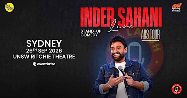 Image principale de Inder Sahani Live in Sydney