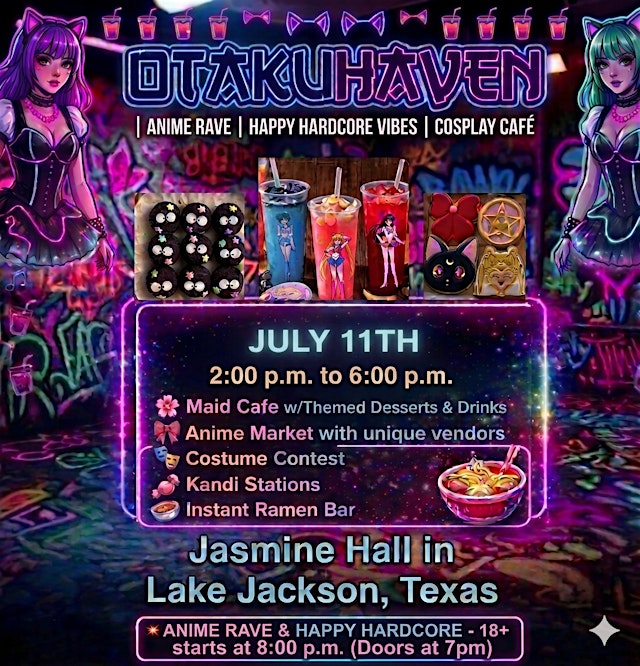 Image principale de Otaku Haven: Maid Cafe experience + Happy Hardcore Rave Afters (18+)