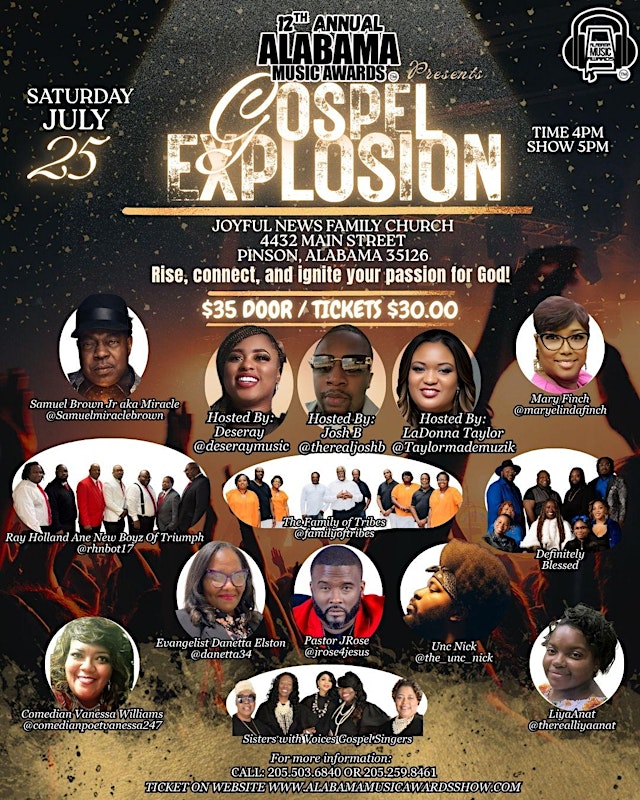 Primaire afbeelding van 12th Annual AMAs Gospel Explosion