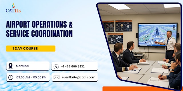 Airport Operations & Service Coordination – 1 Day Course in Montreal primary image