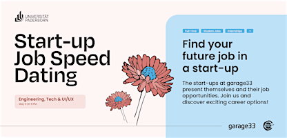 Start-up Job Speed Dating – Focus: Engineering, Tech & UI/UX