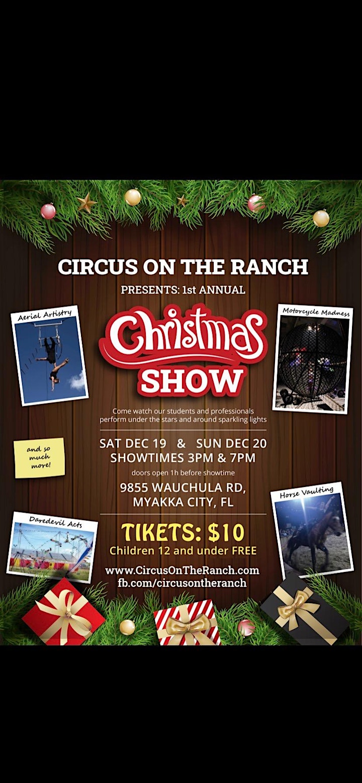 Circus On The Ranch, Presents 1st  Annual Christmas Show! image