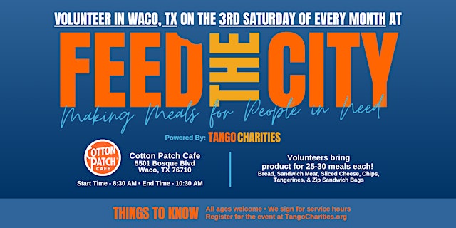 Image principale de Waco: Making Meals for People In Need