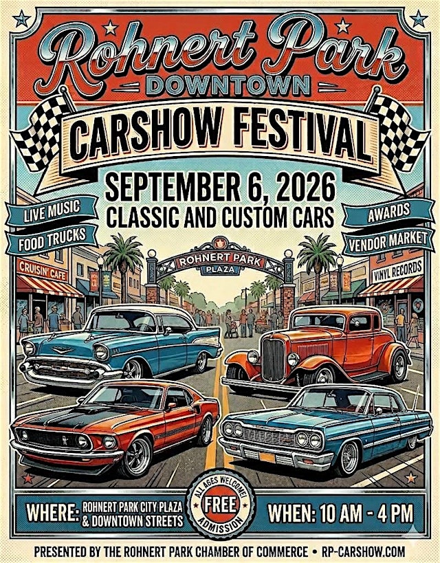 ROHNERT PARK DOWNTOWN CAR SHOW FESTIVAL primary image