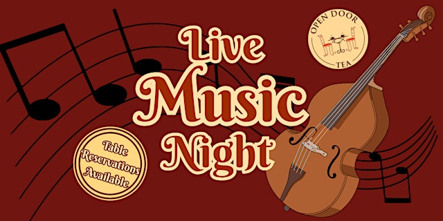 Primaire afbeelding van Live music night at Open Door Tea
