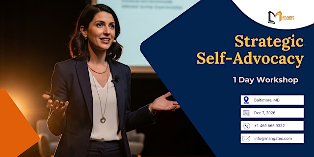 Image principale de Strategic Self-Advocacy: 1 Day Workshop in Baltimore, MD | Dec 7