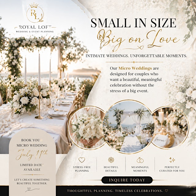 Image principale de The 7.11.26 Royal Loft Luxury Wedding Experience