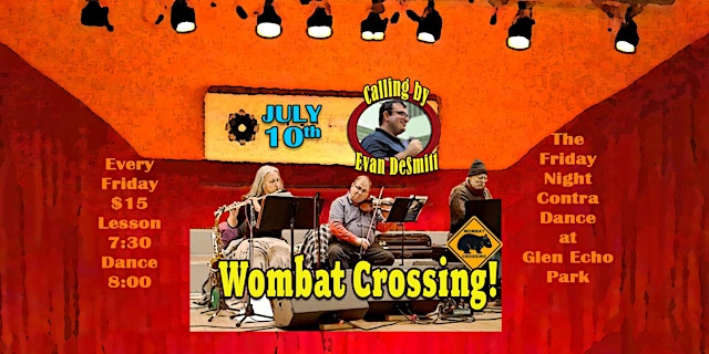 Image principale de Contra Dance with Evan DeSmitt & Wombat Crossing!
